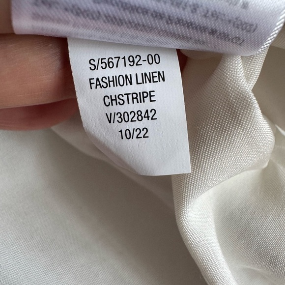 Old Navy Linen Blend Striped Blazer Women’s Size Small - Picture 10 of 10